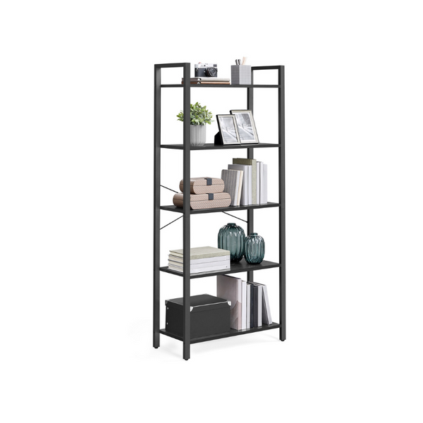 VASAGLE 5-Tier Bookshelf with Steel Frame ULLS061B56