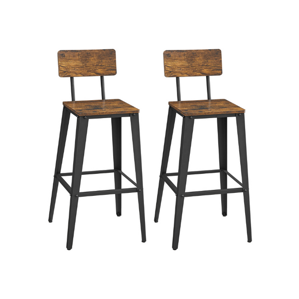 VASAGLE Set of 2 Bar Stools ULBC078B01