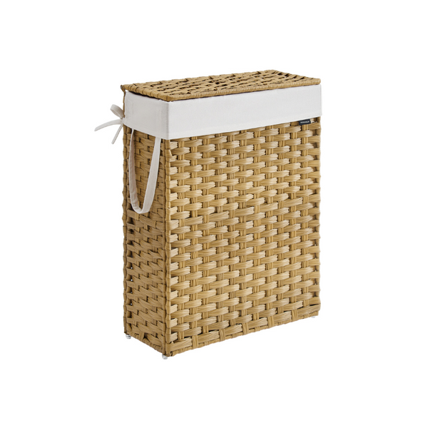 VASAGLE Slim Laundry Hamper with Lid ULCB164N01