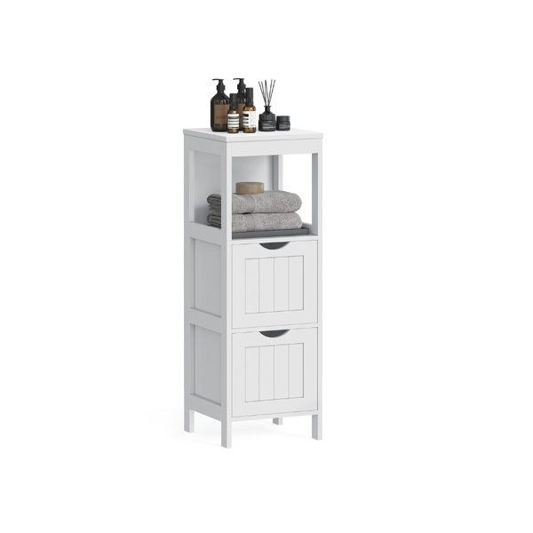VASAGLE Sofie Collection - Floor Cabinet with 2 Drawers UBBC42WT