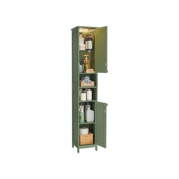 VASAGLE Tall Bathroom Cabinet with Lights UBBC566C01