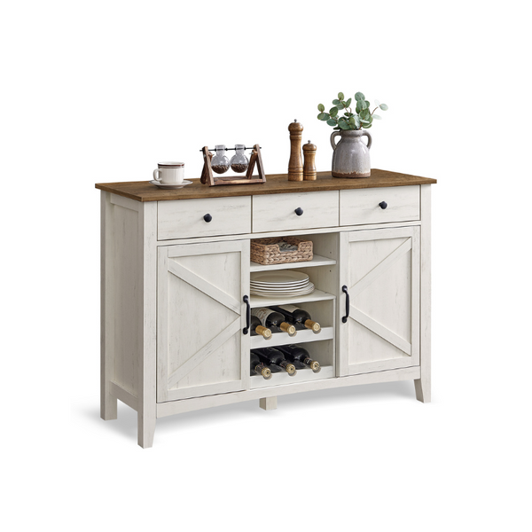 VASAGLE Sideboard Buffet Cabinet with Storage UBBK371W01