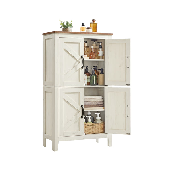 VASAGLE Liry Collection - Farmhouse Storage Cabinet with Barn Doors UBBK773W01