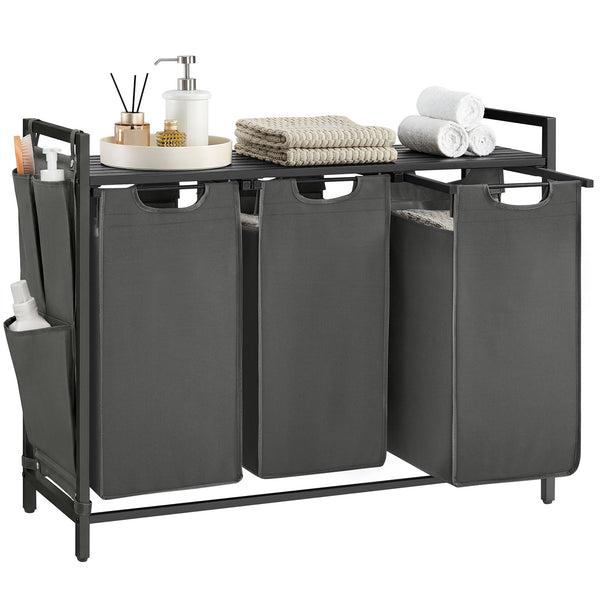 VASAGLE Laundry Hamper with Removable Bags UBLH301G01