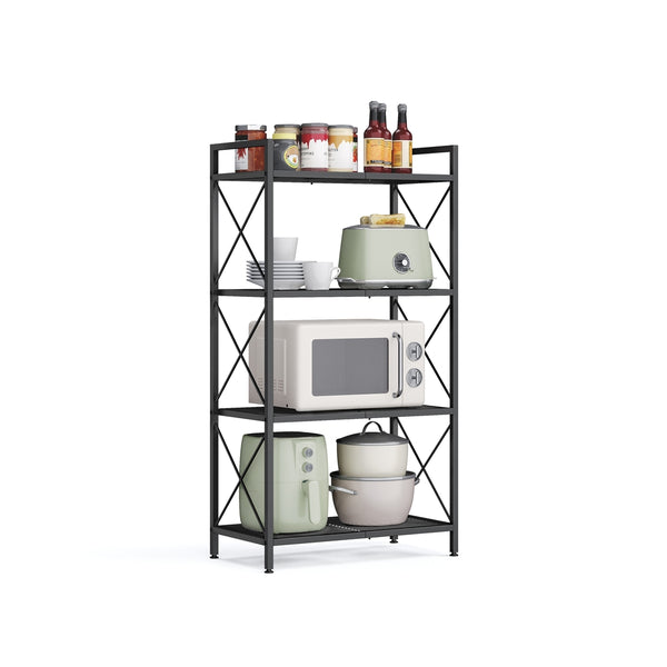 SONGMICS Metal Storage Shelf with X Side Frames UBSC164B01