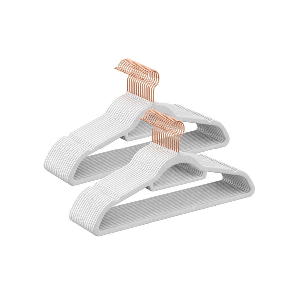 SONGMICS Velvet Hangers with Swivel Hook UCRF021W01