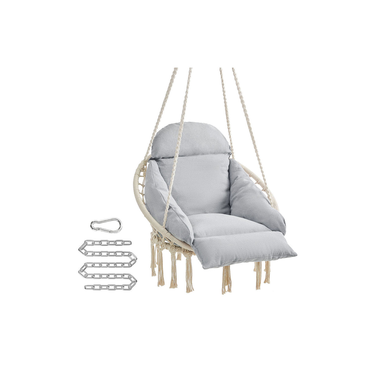 SONGMICS Hammock Chair with Large, Thick Cushion - Main Image