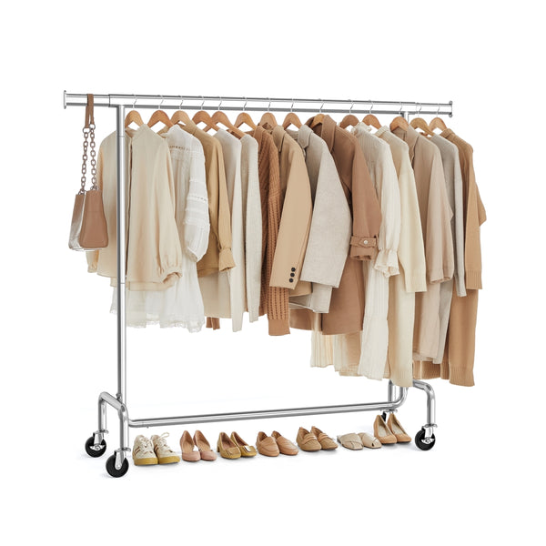 SONGMICS Clothes Rack with Wheels UHSR11S