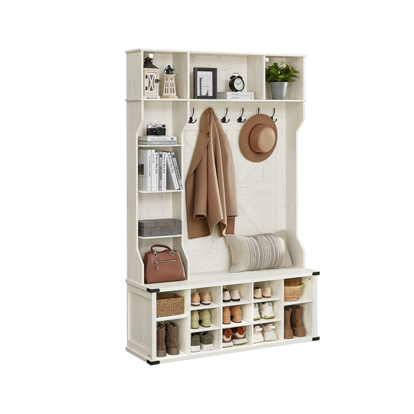 VASAGLE Liry Collection - Hall Tree with Bench and Shoe Storage UHSR440W01