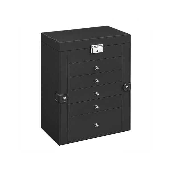 SONGMICS 6-Tier Large Jewelry Case with Drawers UJBC152B01