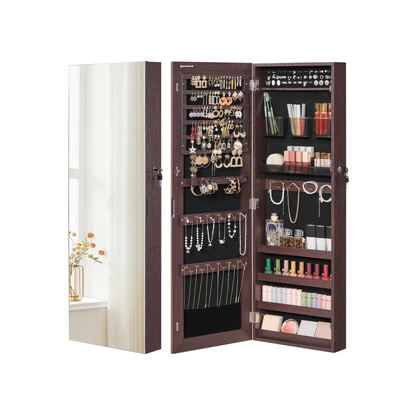 SONGMICS Hanging Jewelry Cabinet Armoire UJJC001K01