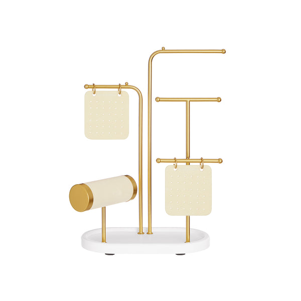 SONGMICS Jewelry Stand with 4 Hanging Rods UJJS025A01