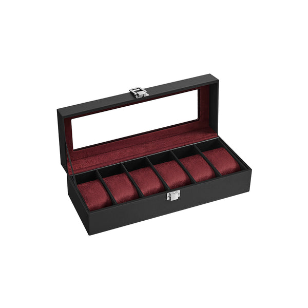 SONGMICS Lockable Watch Box with Keys UJWB006R01