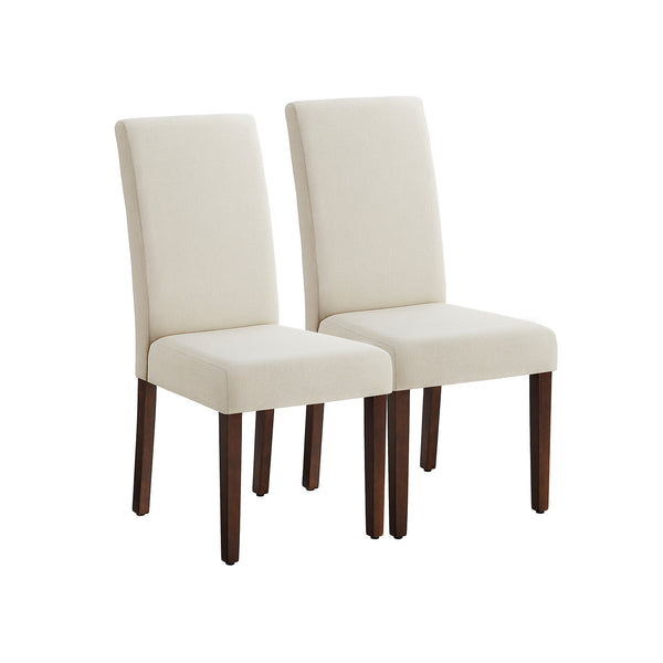 VASAGLE Dining Chairs with Removable Fabric Cover UKDC152W01