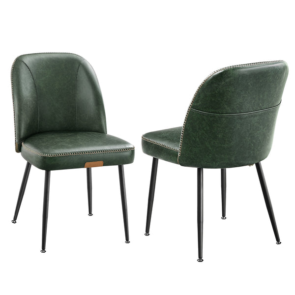 VASAGLE Synthetic leather dining chair with storage pocket UKDC190CH01
