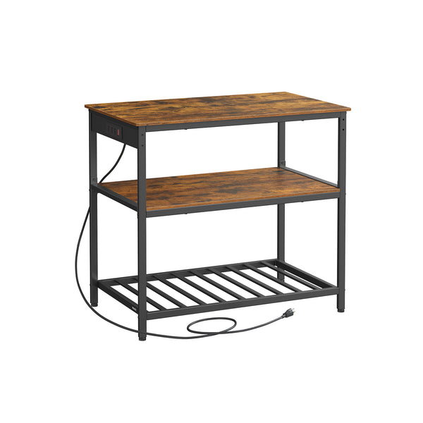 VASAGLE Kitchen Island with 3 Shelves UKKI105K01