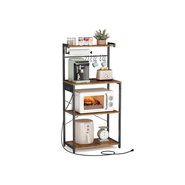 VASAGLE VASAGLE Kitchen Bakers Rack with Power Outlet UKKS014K01