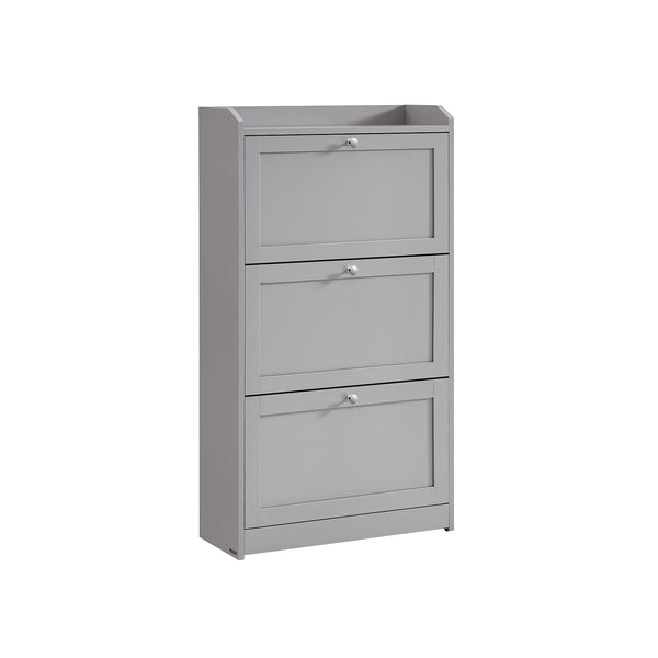 VASAGLE Shoe Cabinet with 3 Flip Drawers ULBC036G01