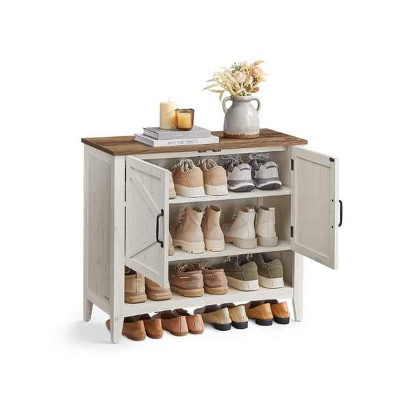 VASAGLE 3-Tier Shoe Cabinet ULBC038W01