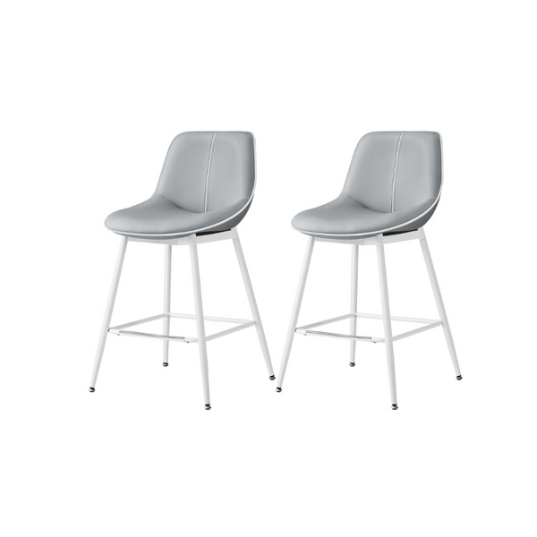 VASAGLE Synthetic Leather Bar Stools with Back ULBC088G01