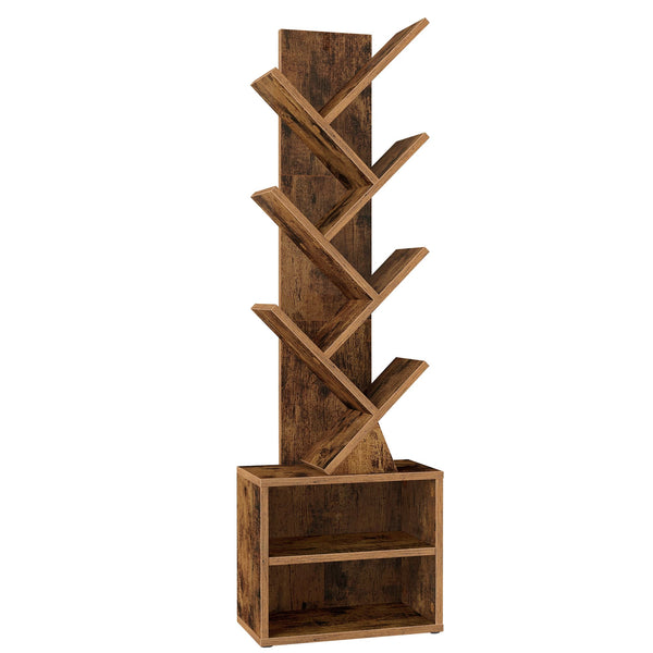 VASAGLE Custos Collection - Modern tree bookshelf with cabinet ULBC607W01