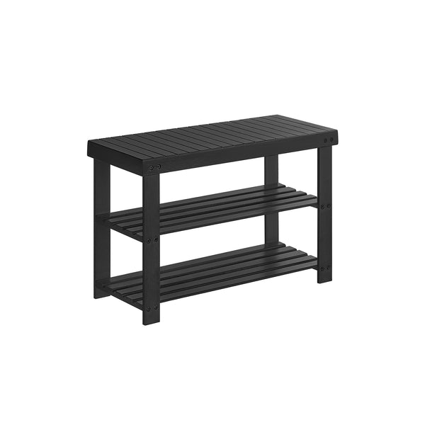 SONGMICS Bamboo Shoe Rack Bench ULBS04H