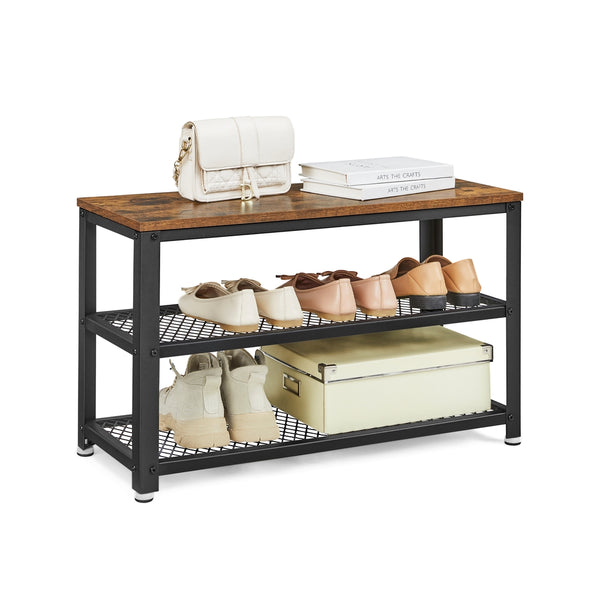 VASAGLE Daxton Collection - 3 Tiers Shoe Bench ULBS73X