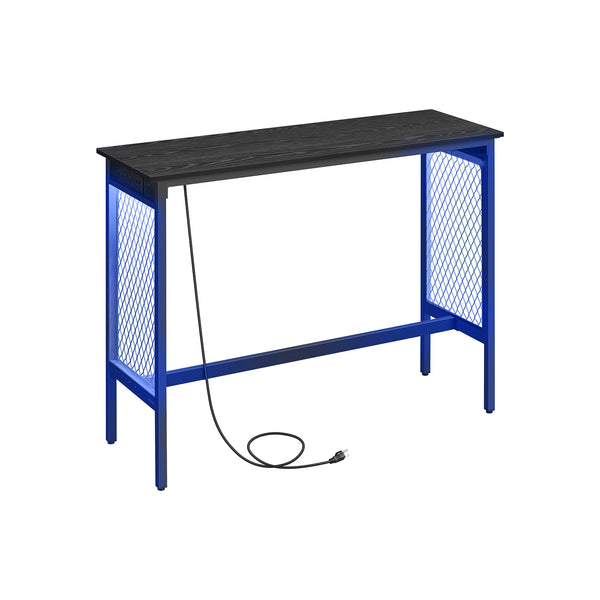 VASAGLE Cocktail Tall Table with LED Lights ULBT020B01