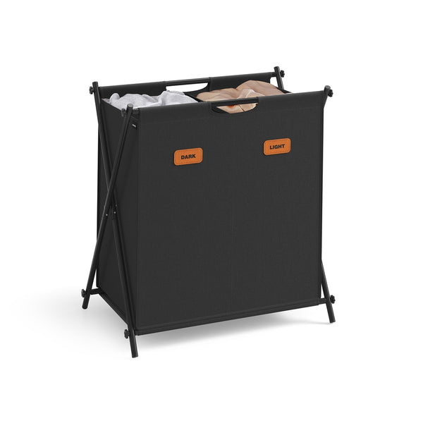 SONGMICS Laundry Hamper with Collapsible X-Frame ULCB120B01