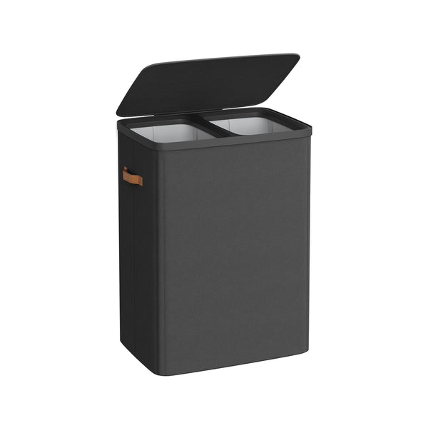 SONGMICS Large laundry hamper with lid and handles ULCB813B01