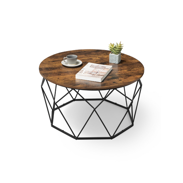 VASAGLE Round Coffee Table ULCT040B01