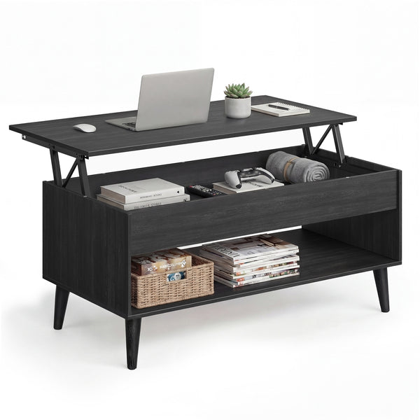 VASAGLE Lift top coffee table with hidden storage for living room ULCT268BA01S