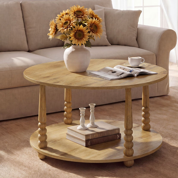 VASAGLE Mariel Round Storage Table ULCT277HC02S