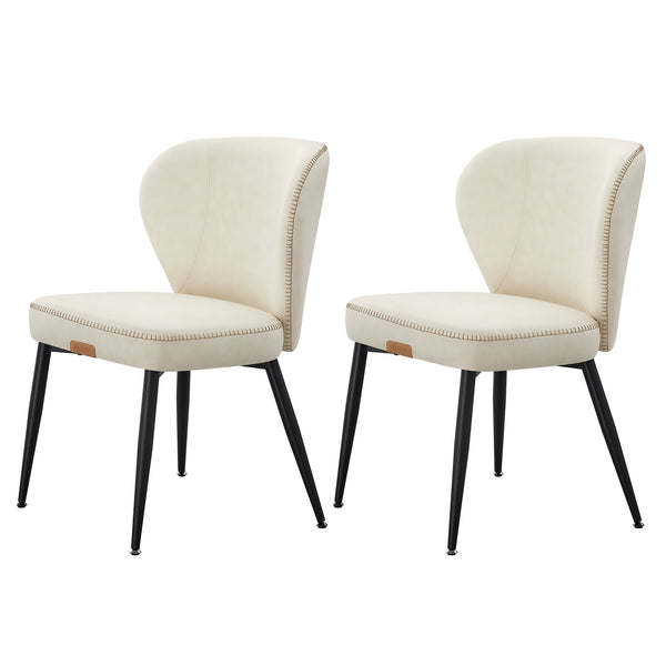 VASAGLE VASAGLE EKHO Collection - Dining Chairs Set of 2, Upholstered Kitchen Chairs, Comfortable Seat ULDC180W01