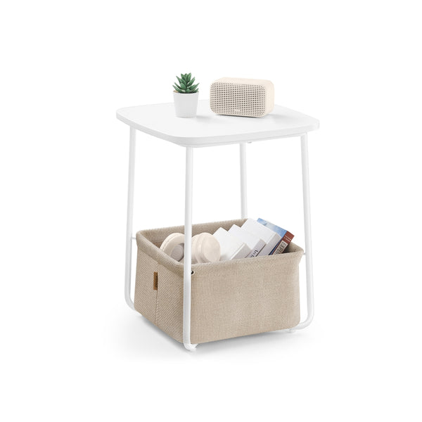 VASAGLE Lilea Collection - Square Bedside Table ULET229W10