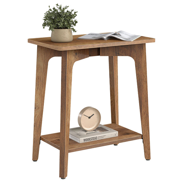VASAGLE VASAGLE MAEZO Collection - Side Table, 2-Tier Small Rectangular End Table ULET332K01