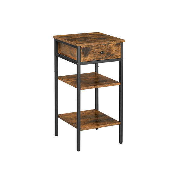 VASAGLE Tall Night Table with Drawer ULET502B01