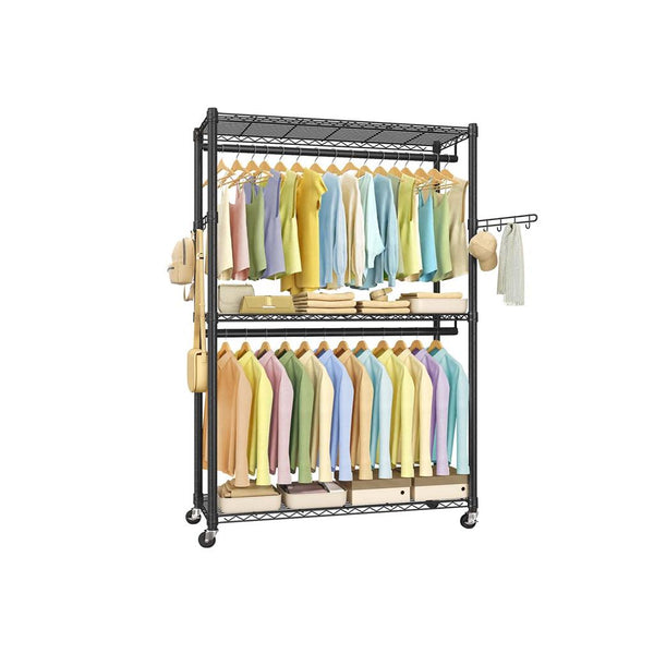 SONGMICS Heavy-Duty Rolling Clothes Rack ULGR414B01