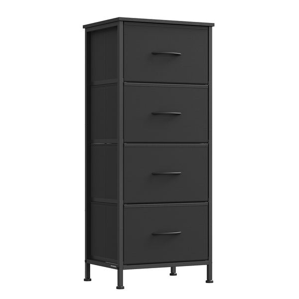 SONGMICS Dresser for Bedroom, Tall Dresser with 4 Fabric Drawers ULGS314B01S