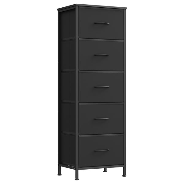 SONGMICS SONGMICS Dresser for Bedroom, Chest of Drawers with 5 Fabric Drawers, Storage Organizer Unit ULGS315B01S