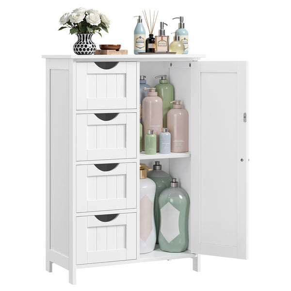 VASAGLE VASAGLE Storage Cabinet with Drawers, Freestanding Floor Cabinet with Door ULHC041WH01S