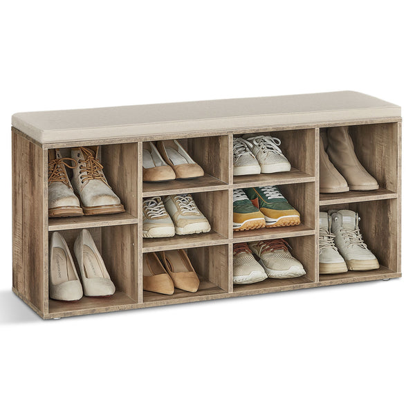 VASAGLE VASAGLE CUSTOS Collection - Shoe Bench, Storage Bench with Padded Seat ULHS010K02