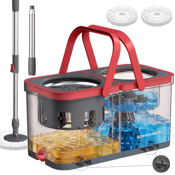 SONGMICS Spin Mop with Clean Dirty Water Separation ULMB004GT02