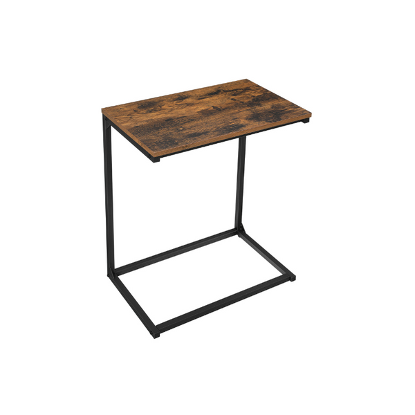 VASAGLE Industrial Rustic Brown C-shaped Side Table ULNT52BX