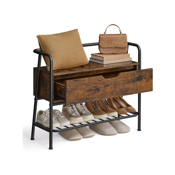 VASAGLE Shoe Storage Bench with Drawer ULSB051K01