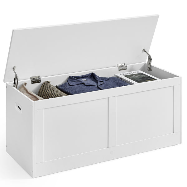 VASAGLE Storage Chest with 2 Safety Hinges ULSB164W01
