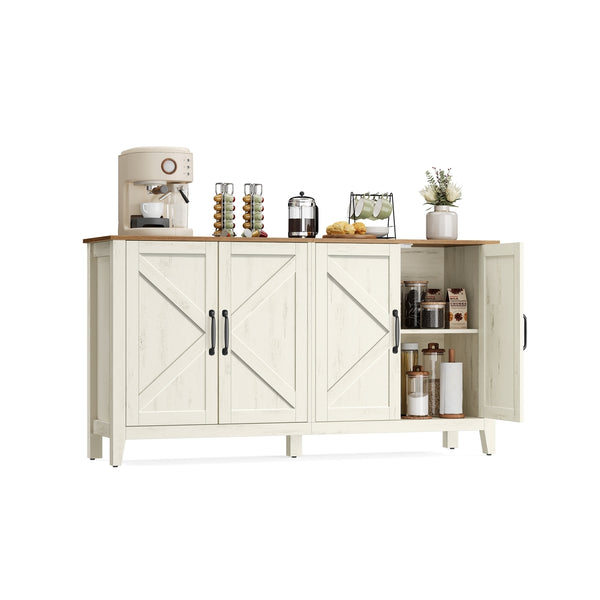 VASAGLE Liry Collection - Buffet Storage Cabinet with Adjustable Shelves ULSC381W01