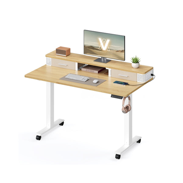 VASAGLE Balok Collection - Electric Standing Desk with Drawers ULSD182N21