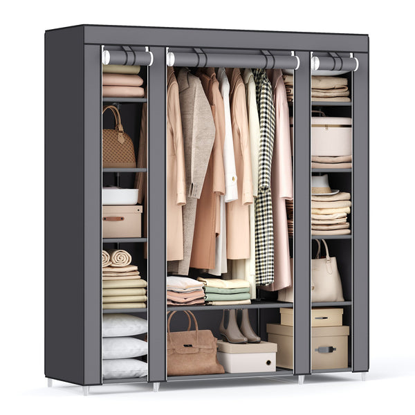 SONGMICS Closet Wardrobe with Non-Woven Fabric Cover ULSF03G