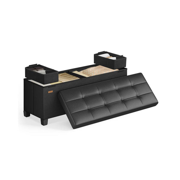 SONGMICS Storage Ottoman with Legs, 30 Gal. (112 L) ULSF0514B02